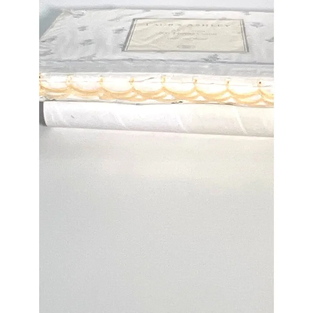 Vtg Laura Ashley Emilie Twin Flat Sheet Blue Yellow Floral Cotton Deadstock NIP